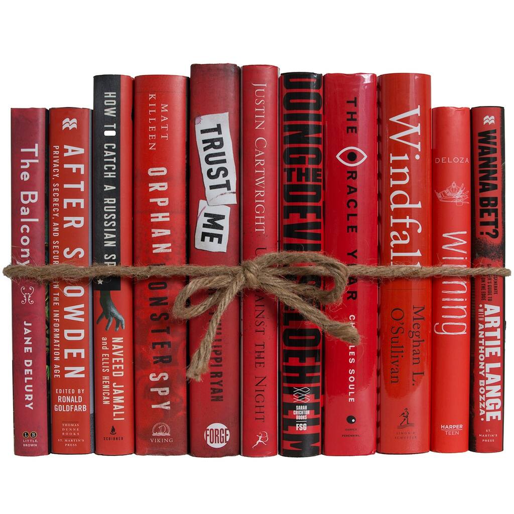 Books Red Decorative Accessories: Scarlet Dust Jacket ColorPak