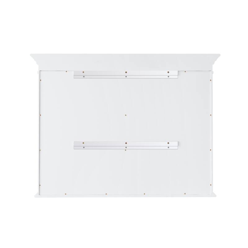 40"W X30"H Surface Mount Solid Wood Framed Medicine Cabinet With Soft-close door And Wooden Shelves