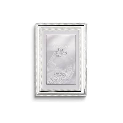 Curata Silver-Plated Double Beaded Edge 5x7 Photo Frame