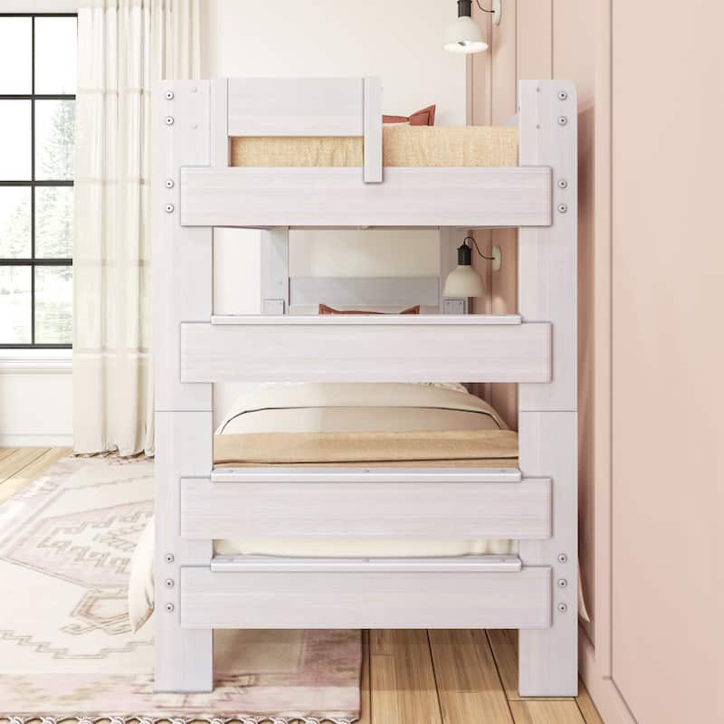 Max and Lily Farmhouse Twin over Twin Bunk Bed