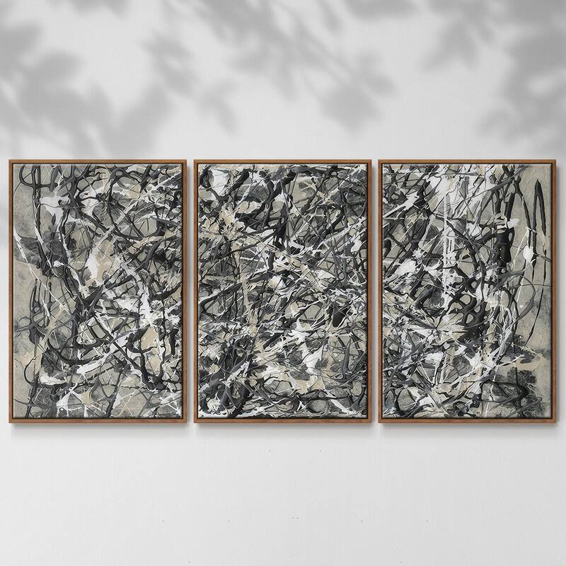 Pollack Homage I - Multi Piece Framed Canvas