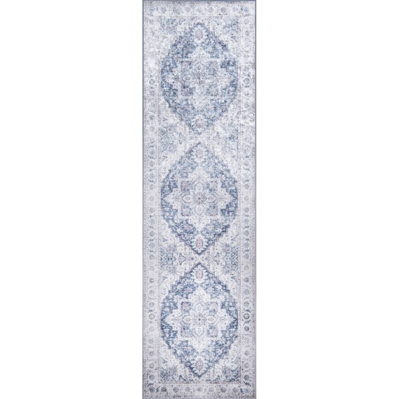 Momeni Karachi Polyester Traditional Medallion Area Rug