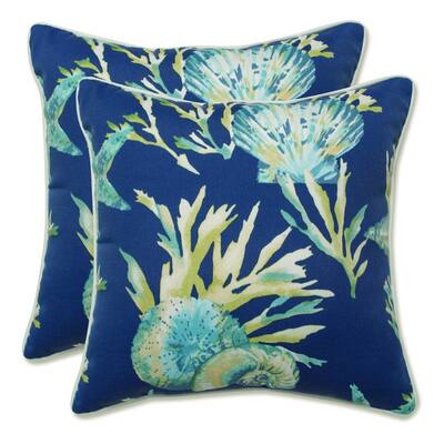 Pillow Perfect Outdoor Daytrip Pacific 16.5-inch Throw Pillow (Set of 2) - 16.5 X 16.5 X 5