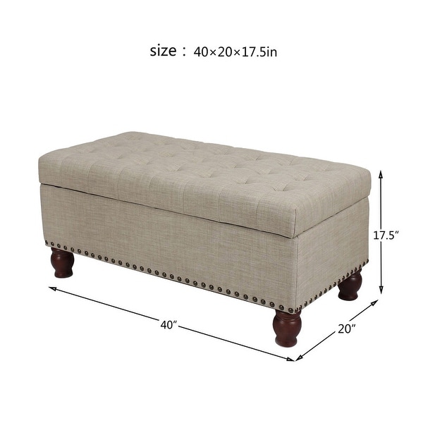 Home Life Lift Top Storage Ottoman Bench