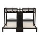preview thumbnail 16 of 14, Twin Over Twin & Twin Bunk Bed with Built-In Staircase and Drawer