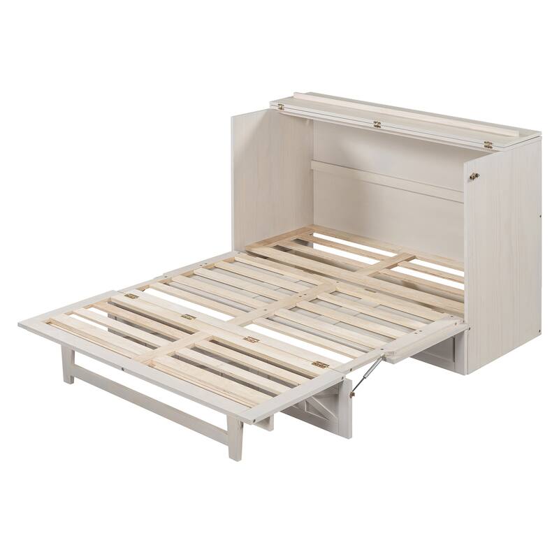 Modern Style Murphy Bed with Large Versatile Storage Drawers for Bedroom