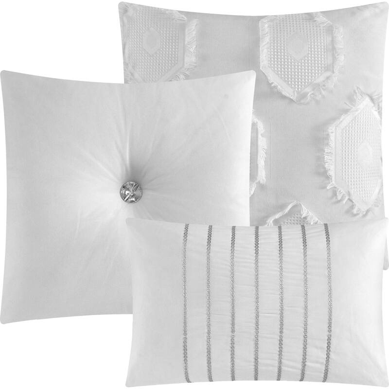 Nanshing Tammy 3D Geometric Pattern 7 Piece Comforter Set