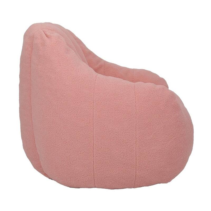 Fluffy and Lazy Teddy Fabric BeanBag Chairs with Memory Foam