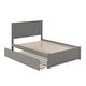 preview thumbnail 15 of 61, AFI Madison Full Size Platform Bed with Footboard & Full Trundle