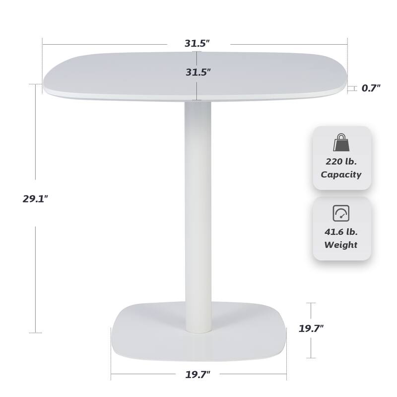 32" Square Tulip Dining Table