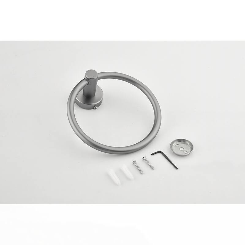 6 Piece Bathroom Towel Rack Set Wall Mount