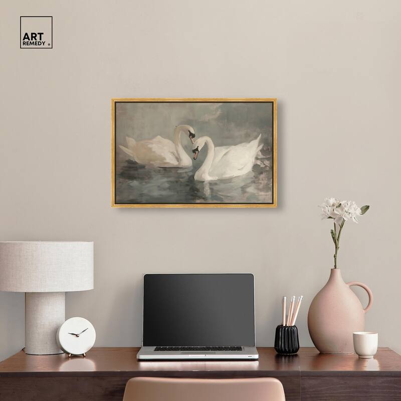 Ivory Idyllic Canvas by Art Remedy