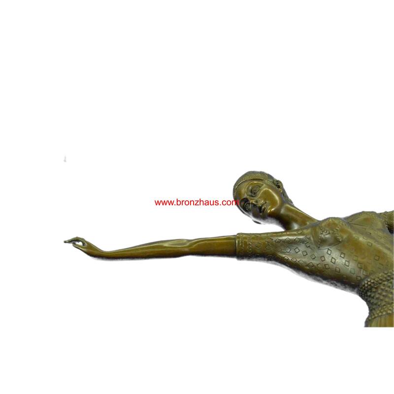 Signed Bronze Art Nouveau Deco Chiparus Statue Figurine Sculpture Art Figure