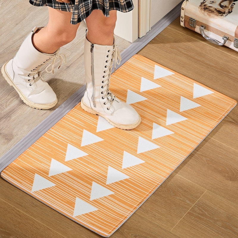 Javlergo Door Mat, Washable Indoor Outdoor Floor Doormat, 47.2" x 31.5"/28.7" x 16.9"