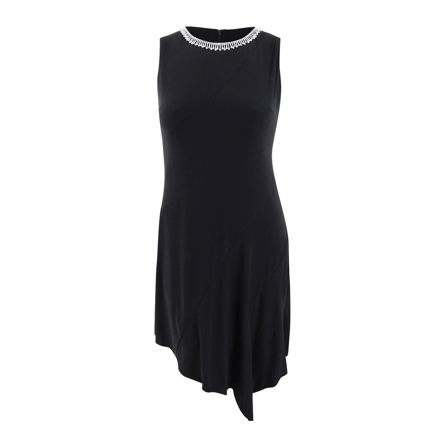 MSK Women's Embellished Asymmetric Midi Dress - Overstock - 41166920