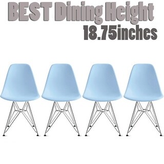 2xhome Modern Side Dining Chair Colors With Wire Chrome Legs Base Set Of 4 Blue On Overstock Com Ibt Shop