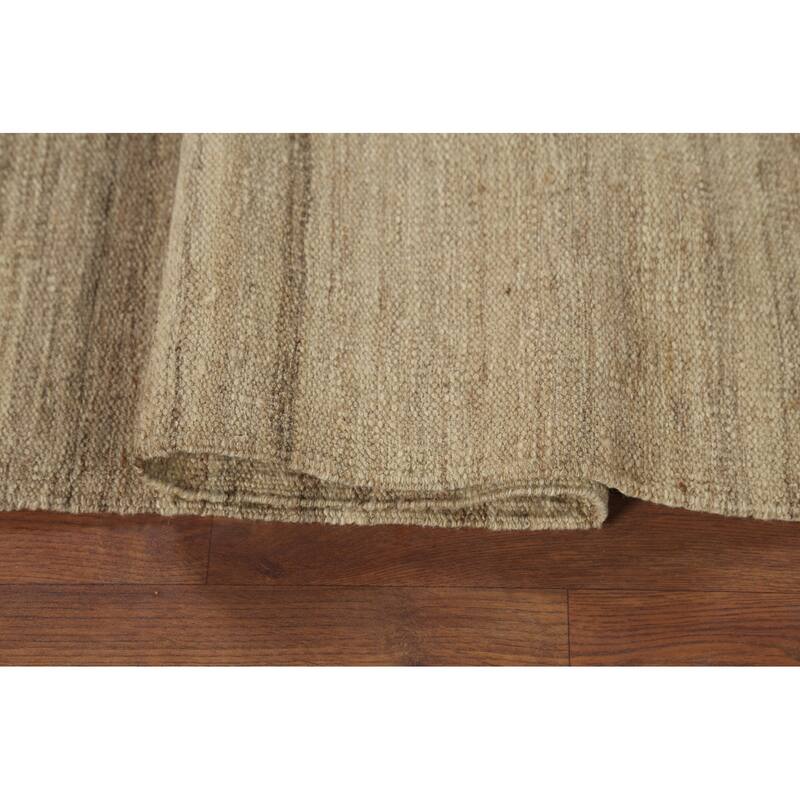Kilim Persian Vintage Area Rug Flatweave Wool Carpet - 4'11"x 6'7"