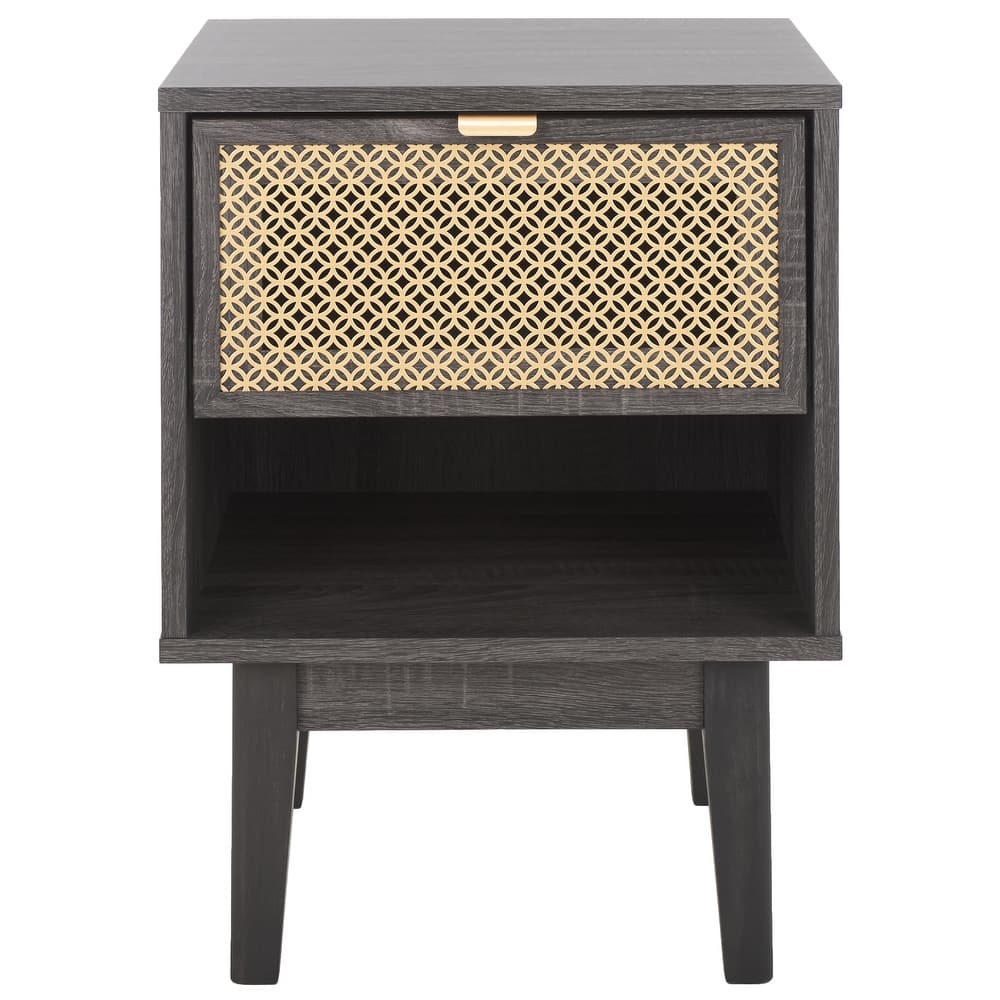 SAFAVIEH Katsuji 1-Drawer 1-Shelf Nightstand