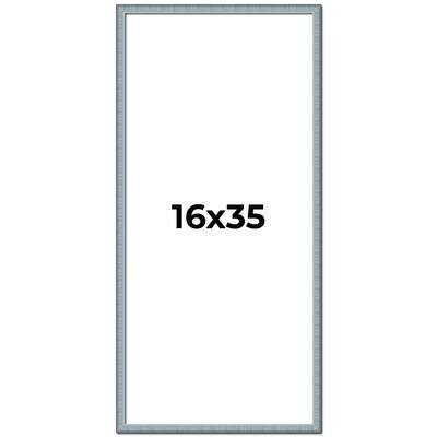 16x35 Frame Rustic Sky Blue Solid Wood Picture Frame | 0.75 Inch