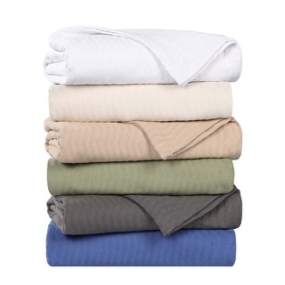 Superior Jena Cotton Textured Chevron Lightweight Woven Blanket