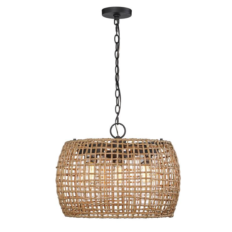 Golden Lighting 1067-O3P MAW Piper 3 Light 19" Wide Pendant with