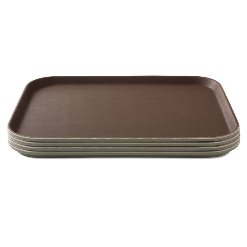 Set of 4 Rectangular Restaurant Serving Trays NSF Tray
