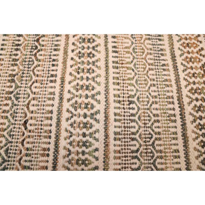 ECARPETGALLERY Flat-Weave Nevada Cream Kilim - 5'3 x 7'3