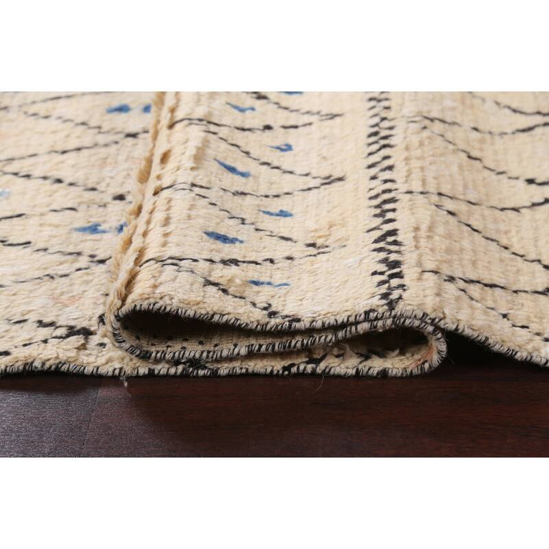 Trellis Moroccan Oriental Wool Area Rug Hand-knotted Decorative Carpet - 5'11" x 9'5"