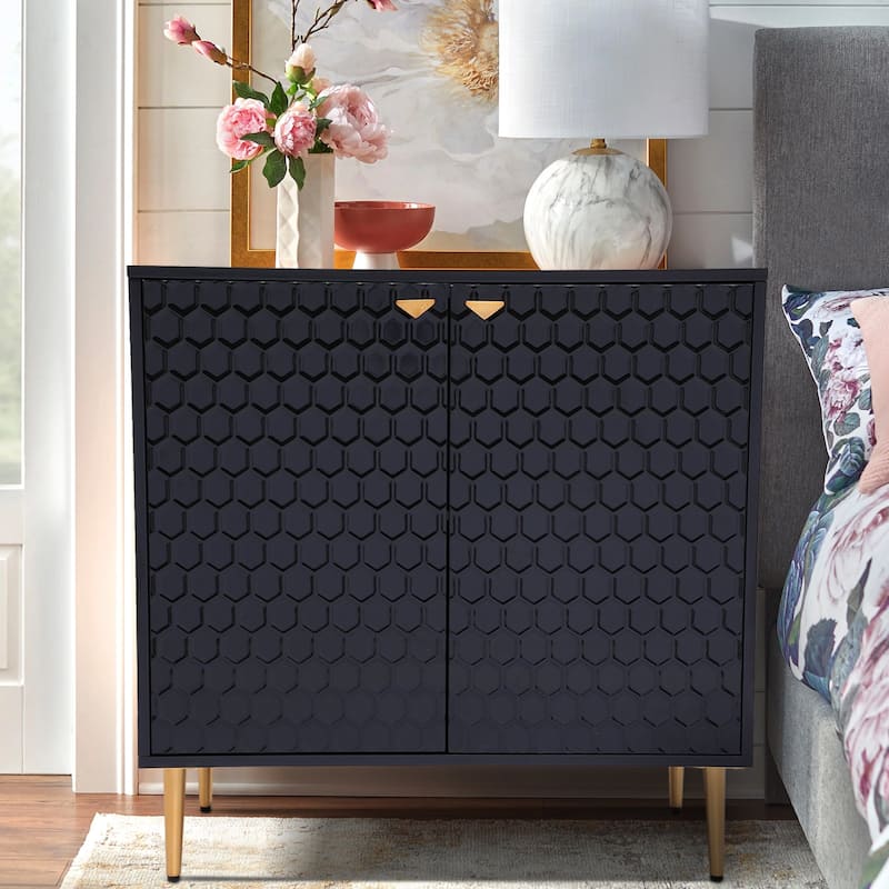 2 Door Blue Locker Accent Cabinet