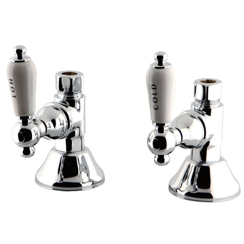 Kingston Brass Trimscape Straight Stop Shut Off Valve - Polished Chrome