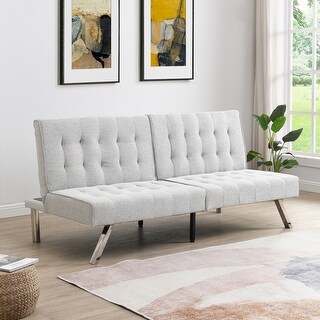 WOOD FRAME, STAINLESS LEG, FUTON, SOFA BED  Espresso