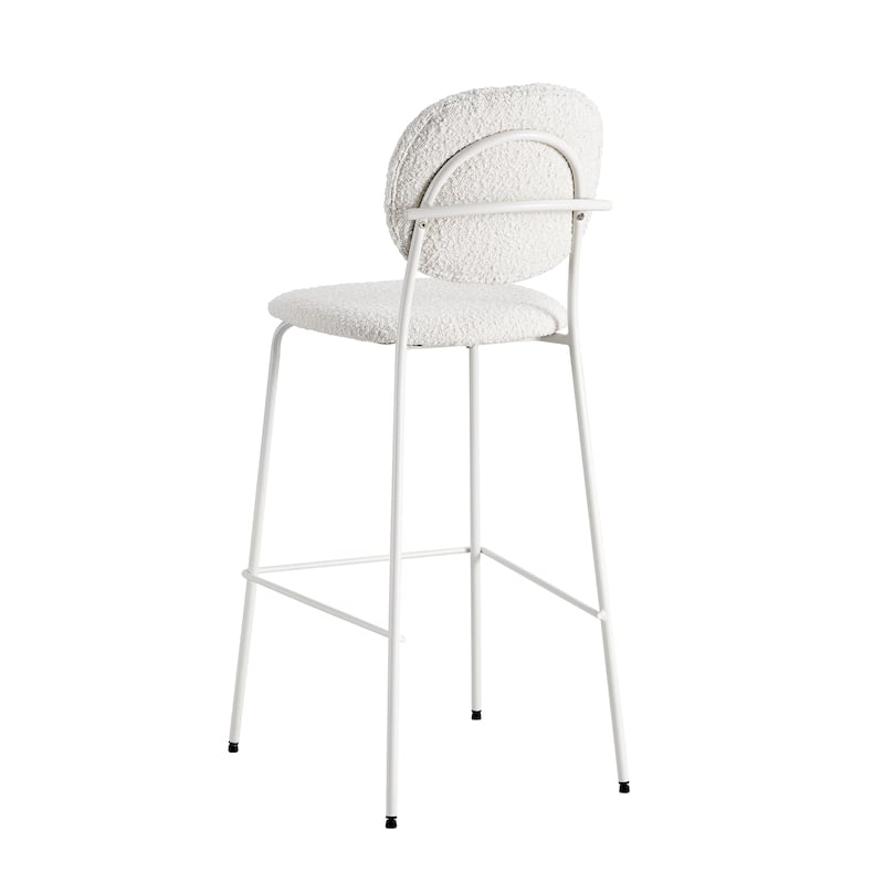 Carley Boucle Bar Height Stools (Set of 2)