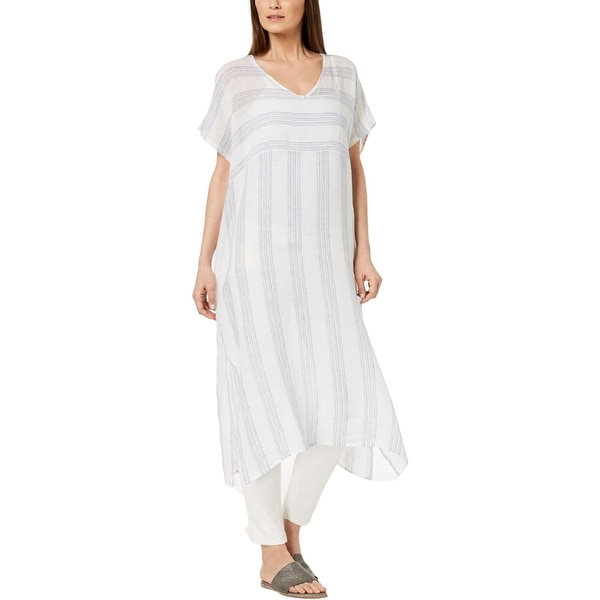 eileen fisher organic linen dress