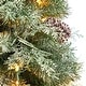 preview thumbnail 6 of 8, 4' English Pine Xmas Tree in Urn with 413 Tips and 100 LEDs - 48” H x 23” W x 23” D