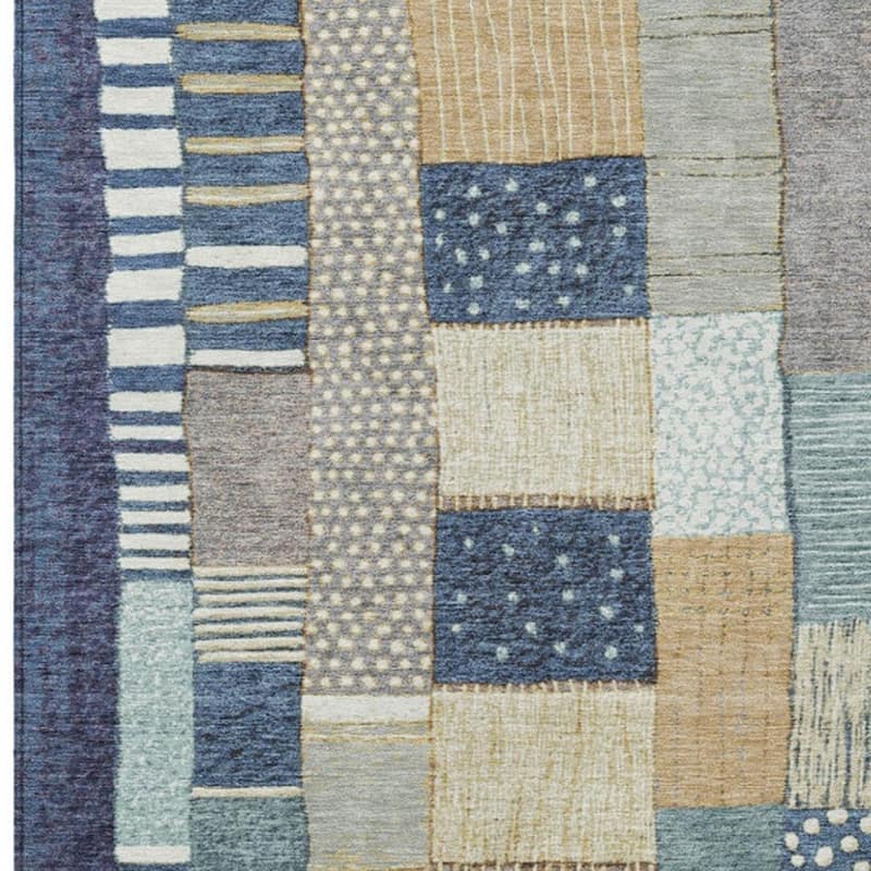HomeRoots Geometric Transitional Rectangle Outdoor Rug