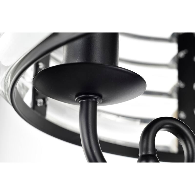 Themar 26 Inch Mid-century Modern Style Lighted Ceiling Fan with Remote