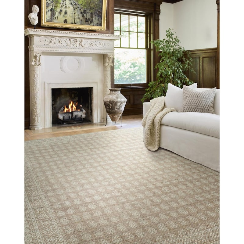 Nabela Noor Home x Livabliss Alo Traditional Area Rug - 9'1" x 12' - Oatmeal