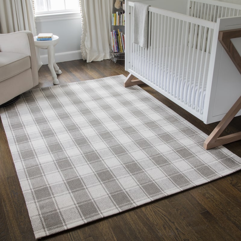 Skyline Decor Grey Marlborough Rugs in Rectangle Shape - Big