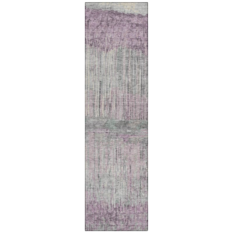 Machine Washable Indoor/ Outdoor Modern Ombre Chantille Rug