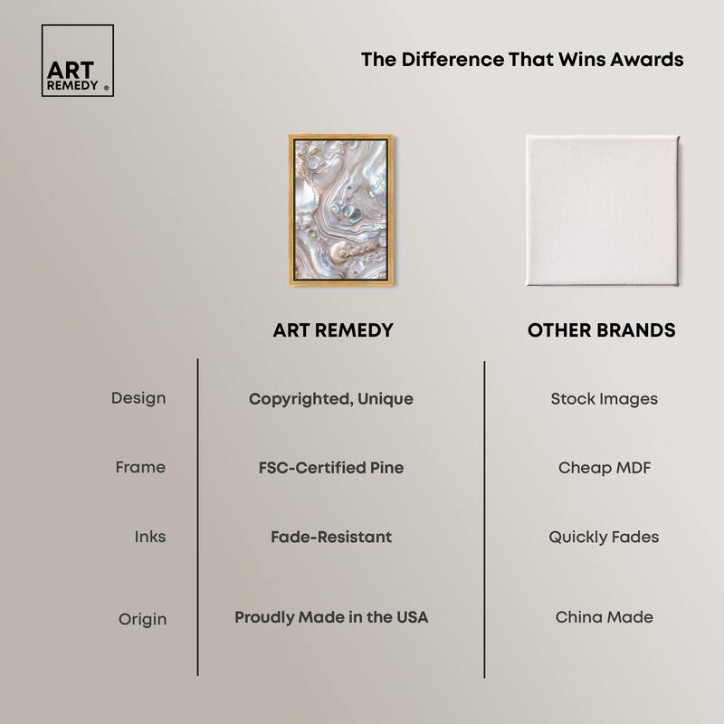 Fluid Preciousness II Canvas by Art Remedy