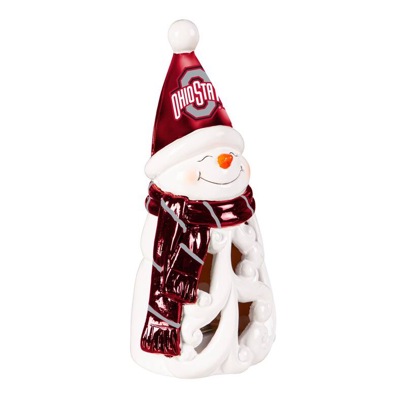 Ohio State University Snowman LED Garden Statuary, 8"