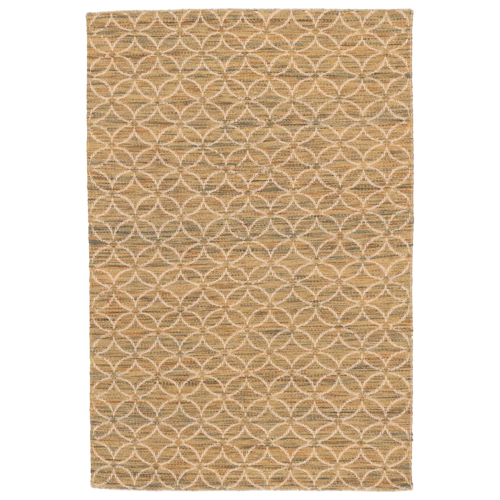 ECARPETGALLERY Braid weave Sienna Olive Wool Rug - 5'0 x 7'7