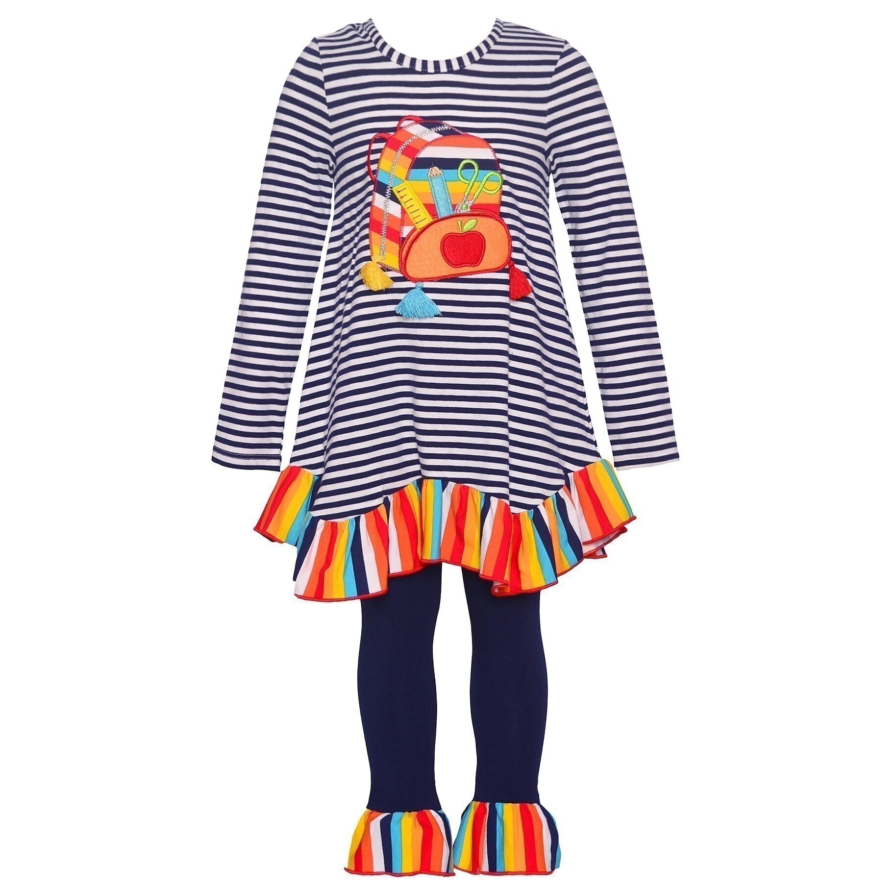 Shop Bonnie Jean Little Girls Navy Stripe Back To School 2 Pc