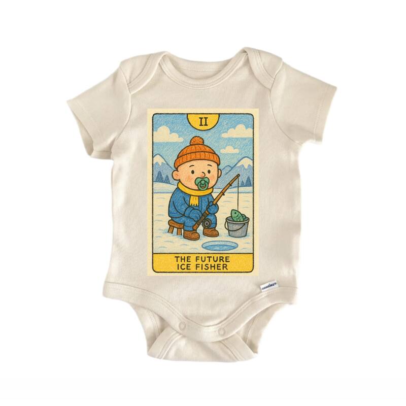 Future Ice Fishing - Baby Bodysuit - Natural - Newborn