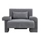 preview thumbnail 17 of 25, Roomfitters Oversized Mid-Century Armchair 48" Wide with Soft Cushion and Wood Frame, Lounge Reading Chair
