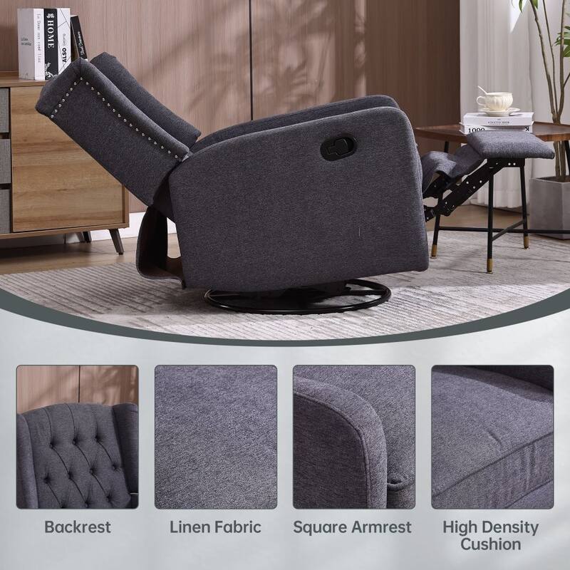 360 Degree Swivel Recliner Rocking Chair