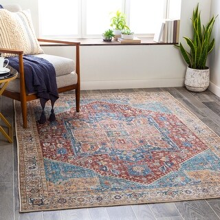 Artistic Weavers Arabella Vintage Medallion Printed Machine Washable Area Rug