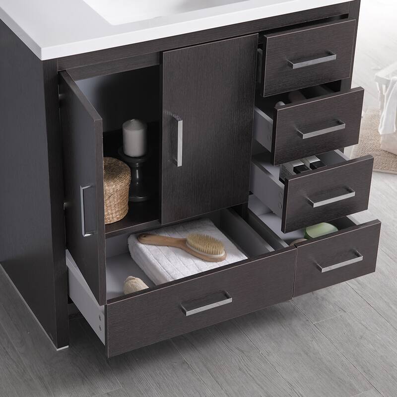 Fresca Senza 36" Free Standing Single Basin Vanity Set with MDF