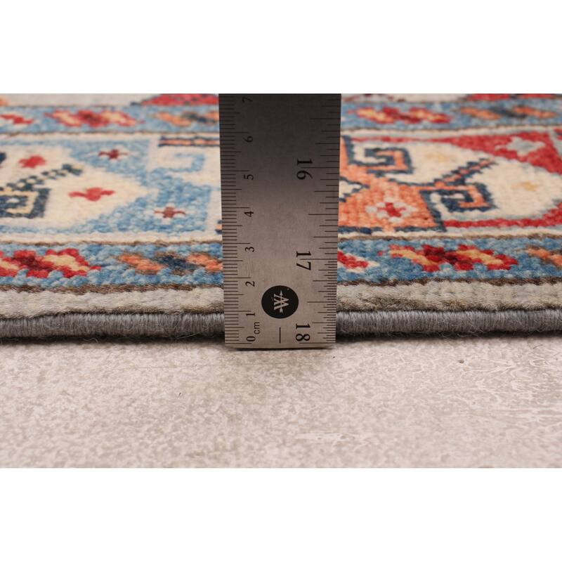 ECARPETGALLERY Hand-knotted Uzbek Ghazni Grey Wool Rug - 2'9 x 9'9