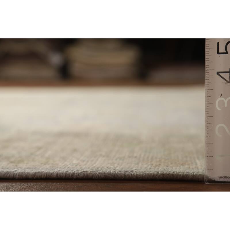 Hand Knotted Oriental 100% Wool Carpet Transitional All-Over Greys & Charcoal Oushak Area Rug - 10' 0'' X 8' 1''